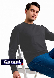 Фуфайка мужская с длинным рукавом темно-серая GARANT